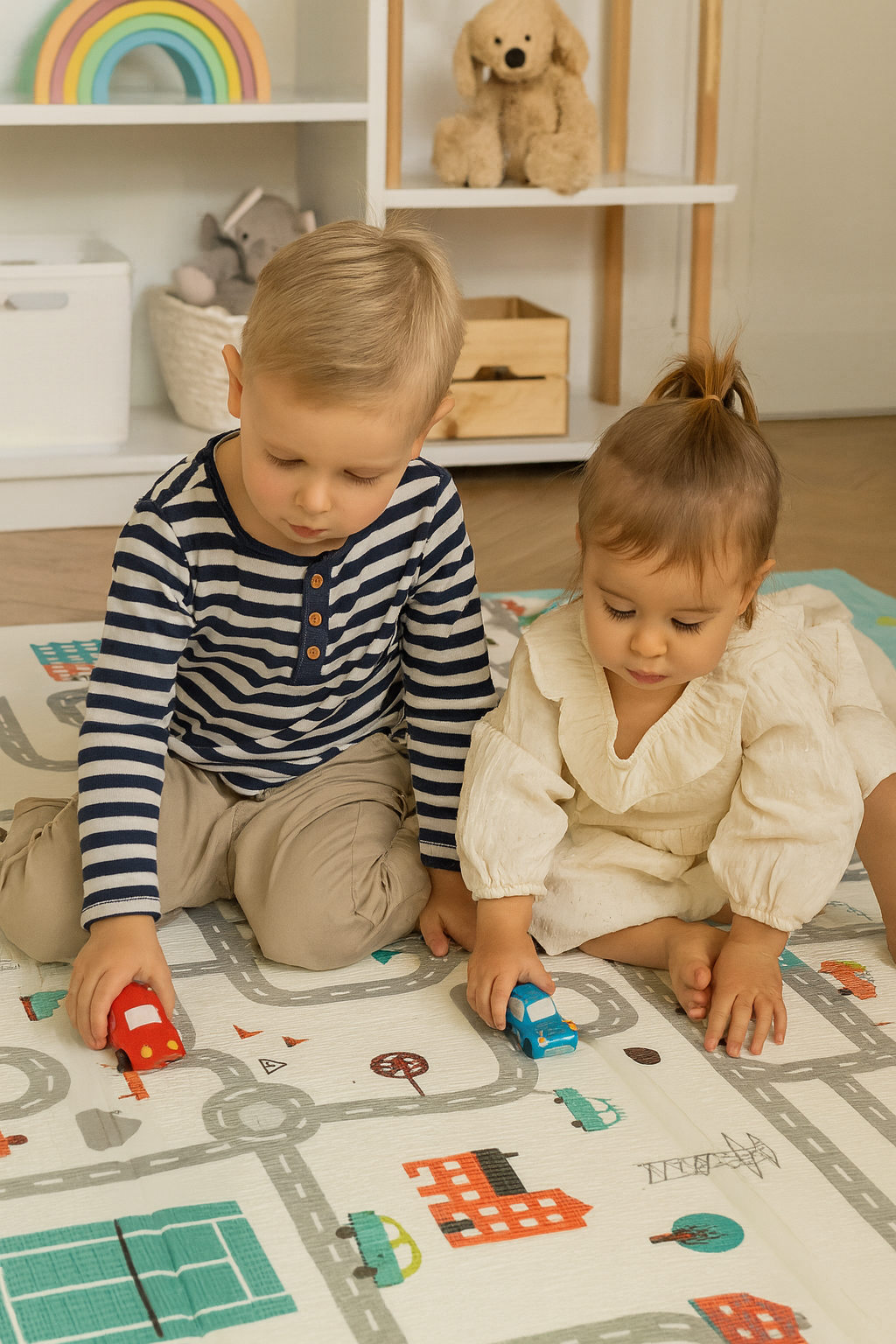 Mata edukacyjna MeActive dwustronna Miś Odkrywa Miasto
